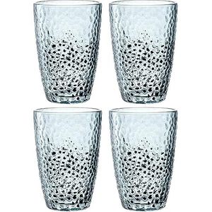 Longdrinkglas 340ml blauw MATERA - set van 4