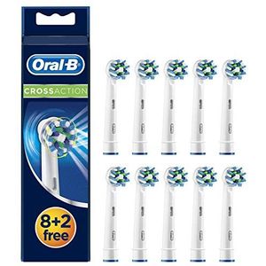 Oral-B CrossAction Opzetborstels, Verpakking Van 8+2