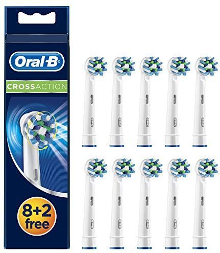 Oral-B CrossAction Opzetborstels, Verpakking Van 8+2