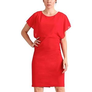 APART Fashion Dames glamour: Romantic Red Flower partyjurk, rood, 44
