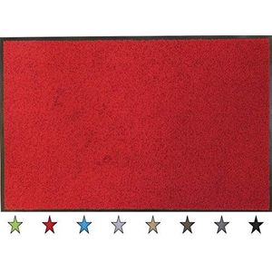 oKu-Tex Deurmat, vuilvangmat, Eco-Clean"", rood, gerecycled rubber, voor binnen, entree, voordeur, trappenhuis, hal, antislip, 40 x 60 cm