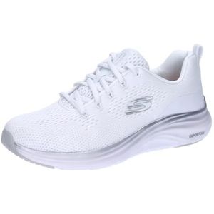 Skechers Vapor Foam Sneakers voor dames, Wit net zilverkleurige sierdelen, 39.5 EU