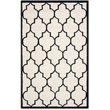 Safavieh - Everly - Tapijtloper - Ivoorkleurig/Zwart - 244 cm x 76 cm - Wol