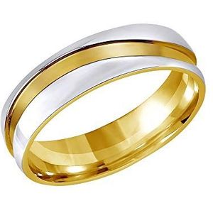 Silvego Ring Steel Wedding Ring voor Men Mariage RRC2050-M - Circuit: 65 mm SSL3181-65 Merk, Standaard, Metaal, Geen edelsteen