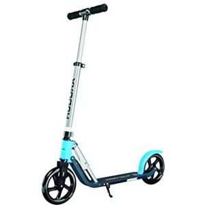 HUDORA BigWheel 205 Pure Scooter - step voor kinderen en volwassenen - step vanaf 6 jaar - stadsstep tot 100 kg - inklapbaar en in hoogte verstelbaar - blauw - 14318