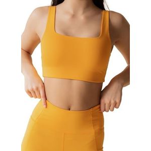 Girlfriend Collective Tommy Sports Bra, Women’s Sports Bra Cropped, Square Neck, Without padding and underwire, Perfect for Boxing, Running, Training, Sizes XXS-6XL