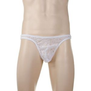 Male Power - Stretch Lace Wonder Bikini - wit - L
