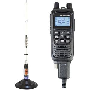 PNI Escort HP 82 Multi-Standard, 4 W, 12 V, AM-FM draagbare CB-radio met PNI ML70 CB-antenne met magneet