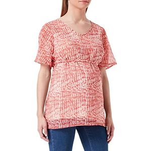 Noppies Maternity damesblouse korte mouw Maddy blouse, hot sauce-P887, S