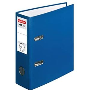 herlitz 10842326 maX.file protect, A5, hoog, rugbreedte: 8 cm, PP-folieovertrek, blauw, 10 stuks