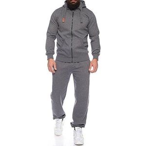 Finchman Finchsuit 1 heren joggingpak, trainingspak, sportpak, FMJS135, donkergrijs, L