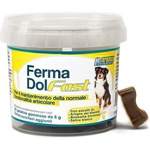 FermaDol Fast tabletten voor honden – ondersteunt de normale gewrichtsfunctie in stressvolgen, na gevorderde leeftijd en intensieve oefening – 20 rubbers