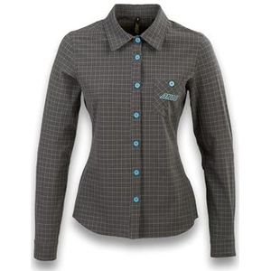 ANDE Dameshemd Arizona - lange mouwen, ademend, voor trekking en outdoor Almarea+5, Antraciet., XL