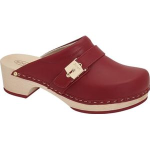 Scholl PESCURA Clog 50 damessandalen, 39 EU, Rood, 39 EU