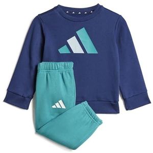 adidas Uniseks-Baby ESSENTIALS JOGGER, dark blue/pure teal/halo mint, 0-3 Months