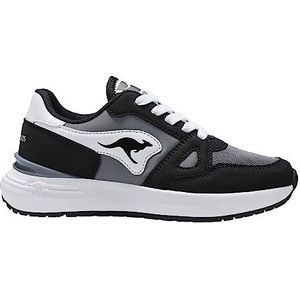 KangaROOS Unisex K-Sneak Jay Sneakers, Jet Black/Steel Grey, 37 EU, Jet Black Steel Grey, 37 EU