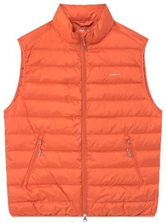 Bodywarmers - Deep Orange - Licht - Opstaande Kraag - 2-Wegritssluiting