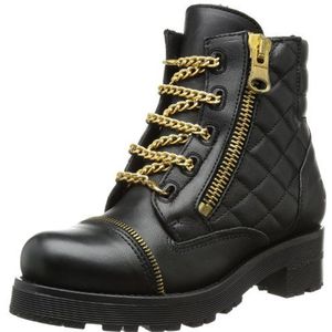 Bronx Dames BX 555 biker boots, Zwart Zwart Goud 231, 41 EU