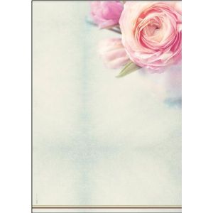 SIGEL DP004 briefpapier, 21 x 29,7 cm, 90 g/m², roze, roze en groen, 50 vellen