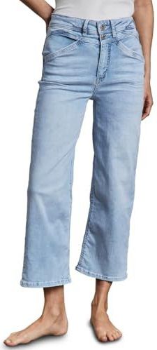 STREET ONE Jeans - Super Bleach Washed - Brede Pijpen