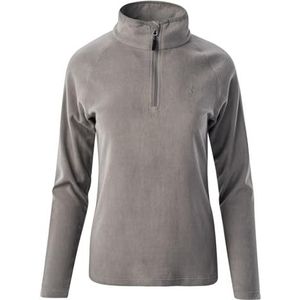 martes Polar Lady Mael Fleecejack, 100% polyester, trui met ritssluiting, warm, outdoor, zilverkleurig, XXL