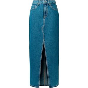 Pepe Jeans Dames MAXI ROK HW Rok, Blauw (Denim - ND3), 0, Blauw (Denim - Nd3), XL