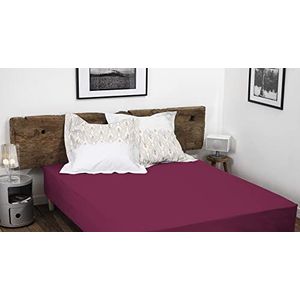 HOME LINGE PASSION, Hoeslaken, 160 x 200 + 35 cm, 100% katoen, 57 draden/cm², fuchsia, BAIKAL