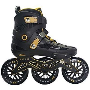 Epic Skates 125mm Engage 3-wiel inline schaatsen, zwart/goud, volwassen 6