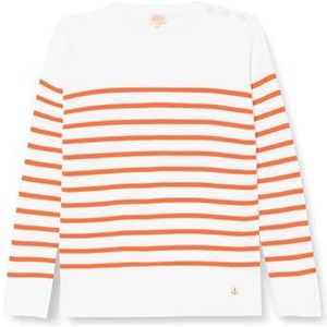 Armor Lux Groix Marin damestrui, wit/vlam, S