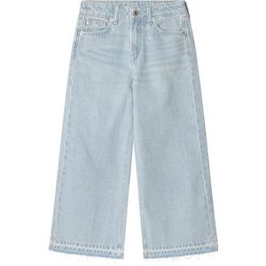 Pepe Jeans Meisje Wijde Pijpen Jeans Hw Undone Jr, Blauw (Denim - Pr4), 10 jaar