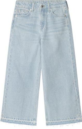 Pepe Jeans Meisje Wijde Pijpen Jeans Hw Undone Jr, Blauw (Denim - Pr4), 10 jaar