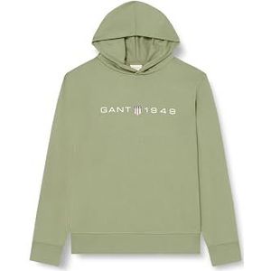 GANT Heren bedrukte grafische hoodie capuchontrui, groen (Pastel Green), S