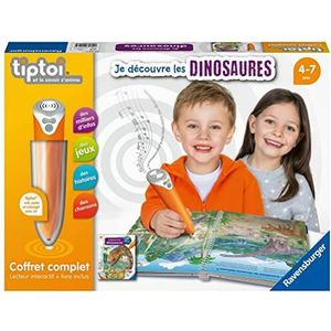 Ravensburger - tiptoi® - Complete set interactieve lezer + boek Ik ontdek de dinosaurussen - elektronisch educatief spel, zonder scherm - vanaf 4 jaar - Franse versie - 00 143