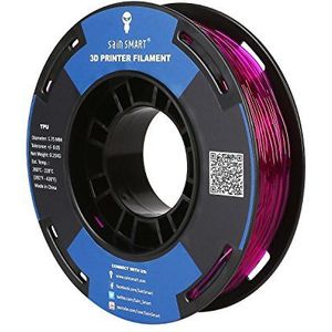 SainSmart Kleine spoel, 1,75 mm, TPU, flexibel, 3D-filament, 250 g, dimensionale nauwkeurigheid +/- 0,05 mm, Shore 95A, paars