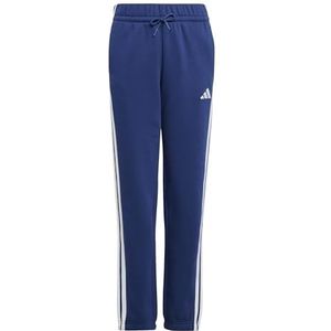 adidas Uniseks-Kind ESSENTIALS 3 STRIPES PANTS, dark blue/white, 7-8 Years