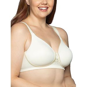 Vanity Fair Women's Beauty Back Smoothing Minimizer BH, minimaliseert buste lijn tot 3,8 cm, niet-gewatteerde cups tot H, Ivoor, 95C