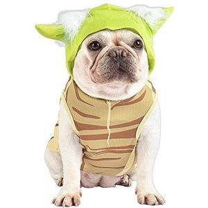 Star Wars for Pets Yoda Kostuum voor honden, klein (S) | Comfortabele groene Yoda hondenkostuums met capuchon voor alle honden | Halloween hondenkostuum voor kleine honden | Zie maattabel voor meer