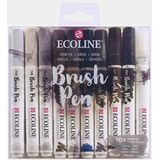 Ecoline Brush Pen set 10 - Grijs