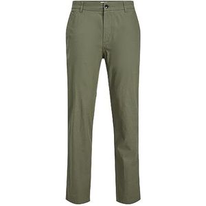 Jpstace Jjsummer Linen Blend Pant Sn, Dusty Olive, 34W x 32L