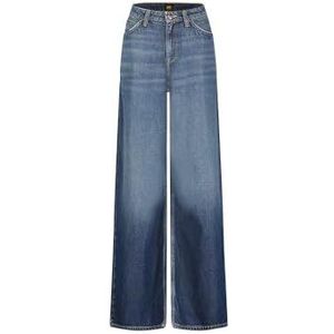 Lee - Stella A Line - Jeans - Blauw - 69% Katoen, 31% Lyocell, Regular Fit