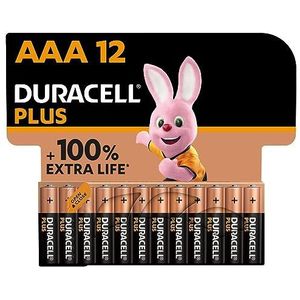 Duracell Plus Alkaline AAA batterijen - 12 stuks