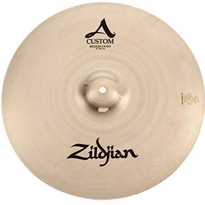 Zildjian A Custom Series - Medium Crash Cymbal - briljant afwerking 16 inch diverse kleuren