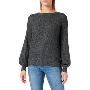 VERO MODA Brilliant Boatneck Knit, zwart/detail: melange, L