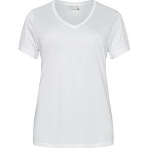 KAFFE CURVE T-shirt KCaneli, wit (optical white), M
