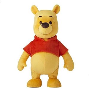 Disney HHL46 - Winnie de Poeh, pluche speelgoed, pop (ca. 30,5 cm) met zang- en loopfunctie, cadeau voor kinderen vanaf 3 jaar