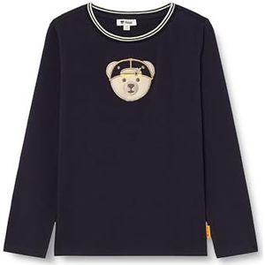 Steiff Steiff T-shirt met lange mouwen EU maat 92 Steiff Navy, sweatshirt met lange mouwen voor kinderen, pullover met lange mouwen, babybovendeel, ideaal basic shirt, comfortabel en zacht,
