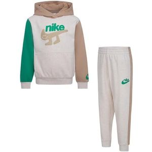 NIKE -Overall, bestaande uit sweatshirt en broek, sweatshirt met capuchon, sweatshirt met kangoeroezakken, sweatshirt met geborduurd logo, broek met verstelbare taille met trekkoord, broek met