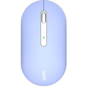 APM Colors Draadloze muis, stil, Bluetooth-modus of 2,4 GHz ontvanger, 3 toetsen, draagbaar, batterij inbegrepen, compatibel met pc/telefoon/tablet/Windows/MacOS/iPadOS/Android/chroom, paars, 571176