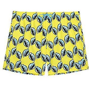 HOM Heren Beach Boxer 'Mahdi' - yellow print - L