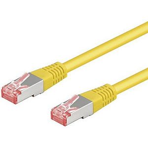 Goobay 69305 CAT 6 patch kabel S/FTP (PiMF) Geel - LSZH halogeenvrije CU